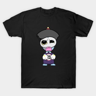 Dope cute skull ghost character illustration T-Shirt